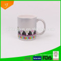 shining printing mug ceramic, silver mugs of decal, popular white printable mug